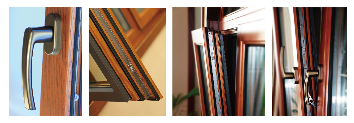 鋁包木門窗細節圖